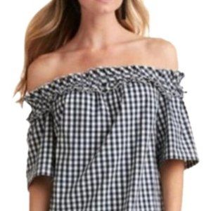 Vineyard Vines Gingham Off the Shoulder Dress